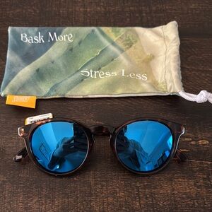 Sunski Blue Lens Sunglasses with Case